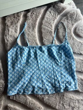 Abercrombie & Fitch Light Blue Floral Camisole